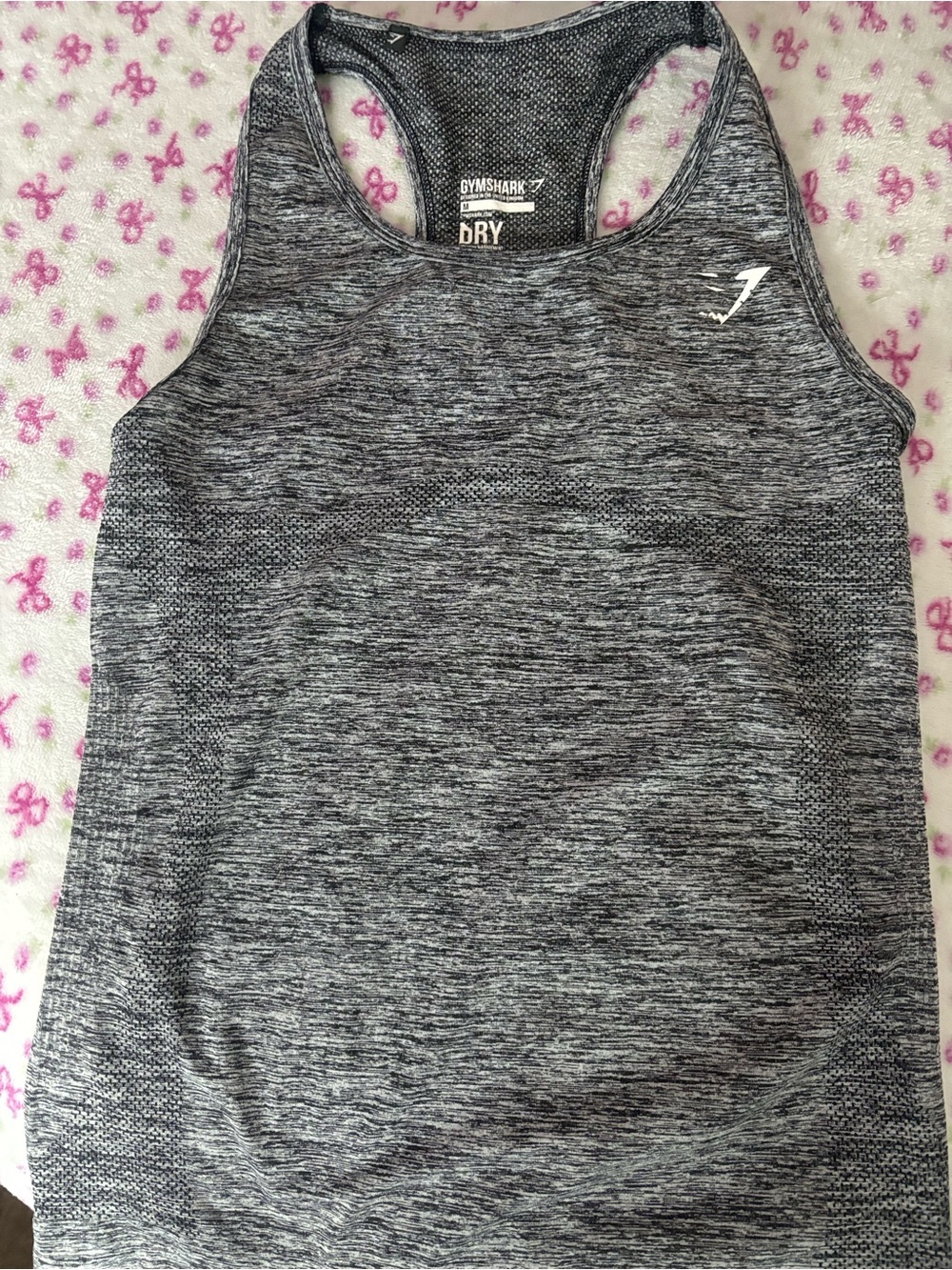Gymshark Charcoal Heather Seamless Racerback Tank